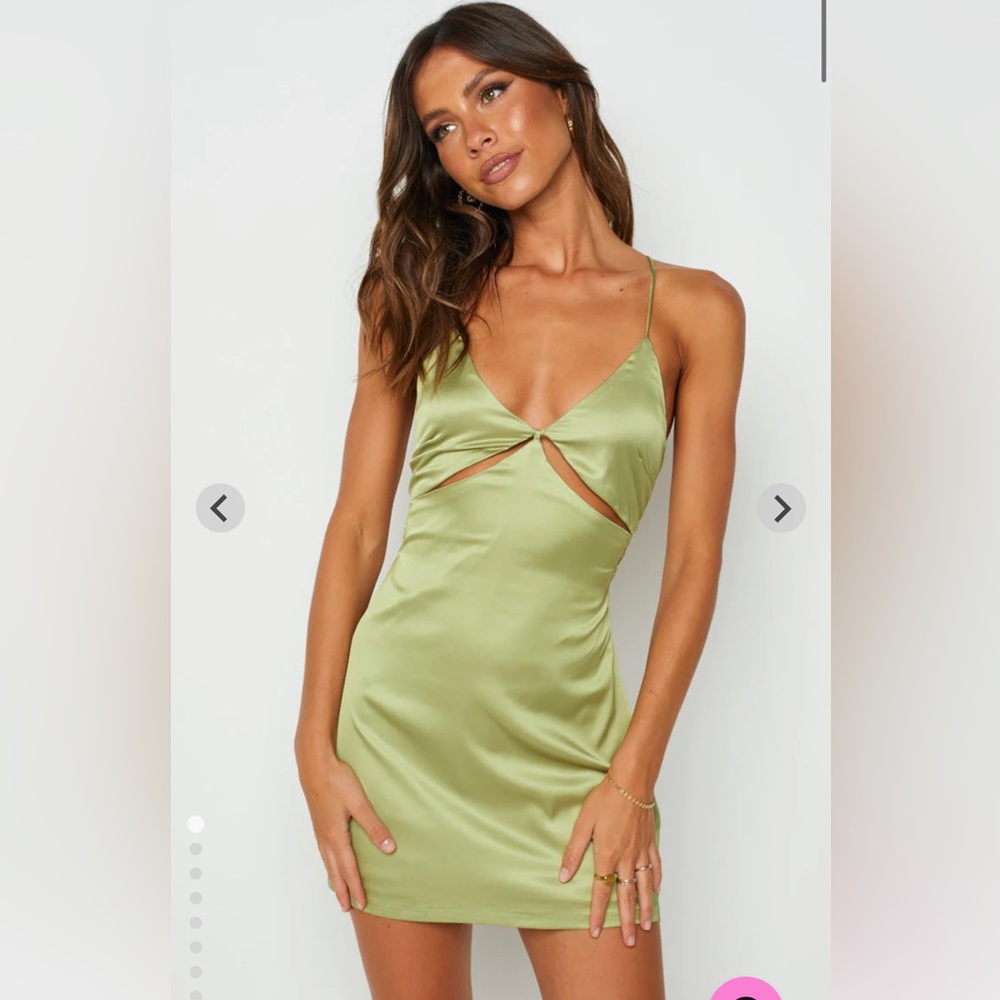 Beautiful Beginnings Sylvester Mini Dress green *NEW* size 8 *SOLD OUT*